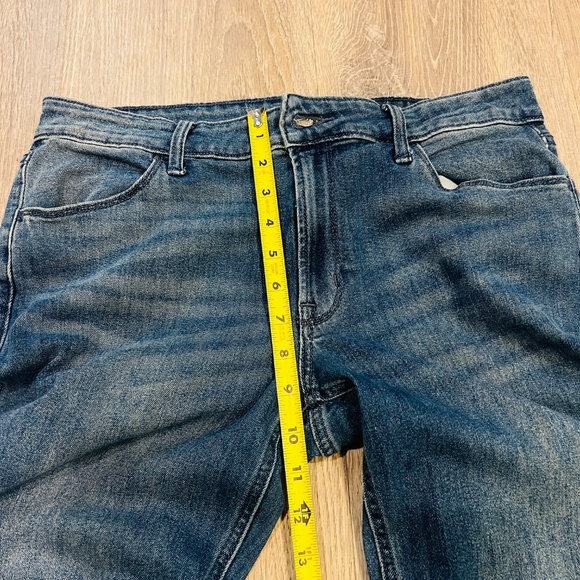 Old Navy Jeans Womens 12 Tall long Blue Mid-Rise Wow Boot-Cut Stretch Denim - Picture 10 of 12